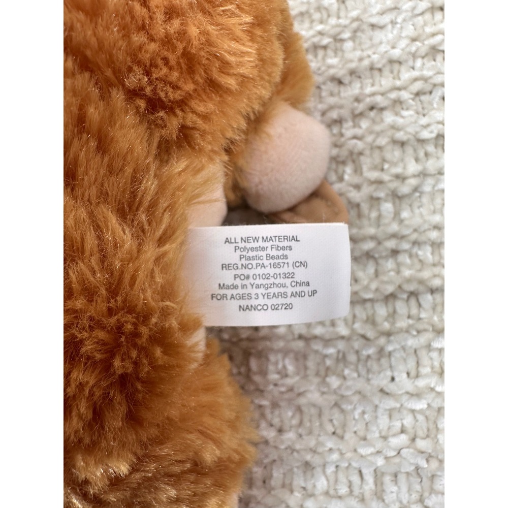 Nanco Sloth Plush Christmas Santa Hat Stuffed Animal Brown Holiday‎ Toy - Picture 2 of 10